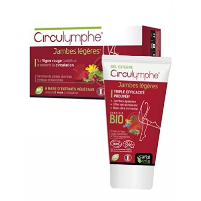 Image de SANTE VERTE Kit Circulymphe Circulation Veineuse Jambes légères Lot de 1 boites 60 comprimés + Tube