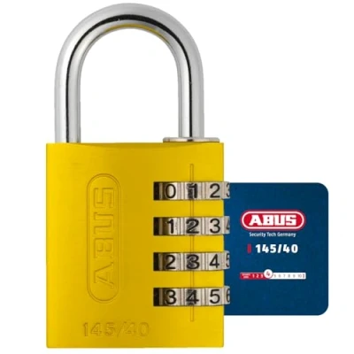 Image de ABUS Cadenas codée en aluminium jaune 145 40