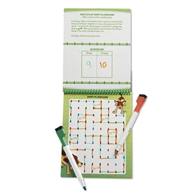 Image de Melissa &amp; Doug Bloc d&#039;activité effaçable de jeu d&#039;animaux réutilisable à emmener par tout, avec 2 marqueurs effaçables sec