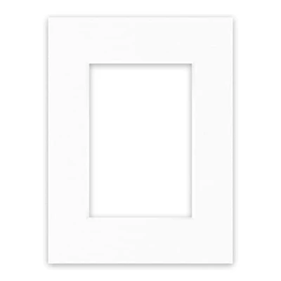 Image de nielsen Conservation Passepartout carton 2,2 mm format extérieur 18x24 cm pour d&#039;image 10x15 blanc pur (blanc clair) surface lisse