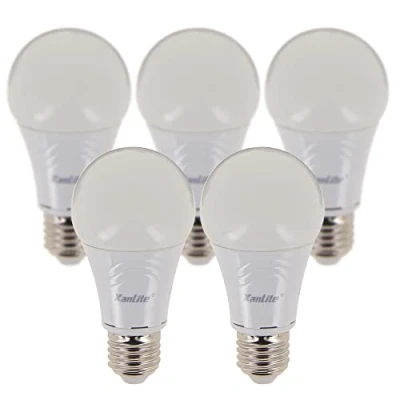 Image de Xanlite Lot De 5 Ampoules LED Standard Culot E27 Ampoule Angle D&#039;Éclairage 180 9W Équivalant 60W Eclairage 806 Lm Lumière Blanc Neutre PACK5EE806GCW