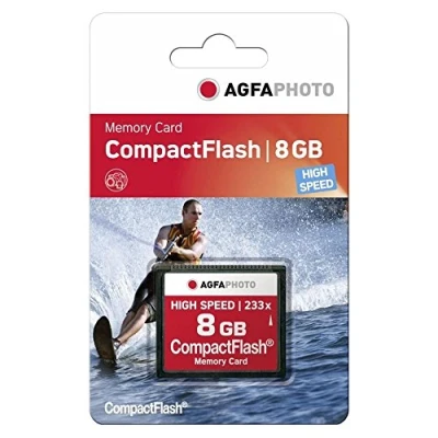 Image de Carte Compact Flash AGFA PHOTO 8 Go Vitesse de lecture jusqu&#039;à 35 Mo/s