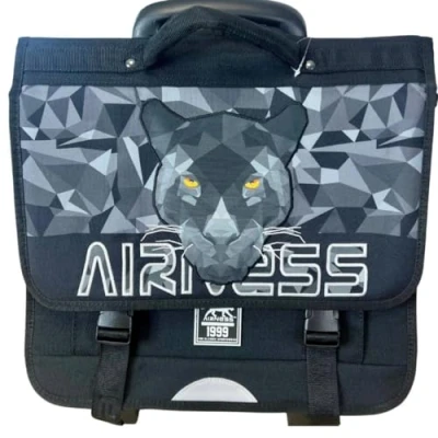Image de PARIS STOCK Cartable Airness Ace Noir 41 cm 3 compartiments