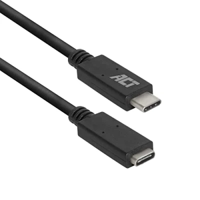 Image de ACT AC7412 câble USB 2 m 3.2 Gen 1 (3.1 1) C Noir Neuf