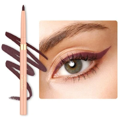 Image de OULAC Crayon Yeux Waterproof, Eye Liner et Lip Prune Mat avec Couleur Intense, Eyeliner Anti salissures Texture Lisse Crémeuse, Tenue 12h+, Vegan (L07) Heartfelt