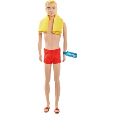 Image de Barbie Signature poupée Ken de Collection 60ème Anniversaire avec Corps en Silkstone, Reproduction du Premier modèle, Jouet Collector, GTJ89