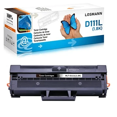 Image de LOSMANN D111L Compatible Cartouche de Toner Remplacement pour Samsung MLT D111S Xpress SL M2026 M2070 M2020W M2020 M2022 M2022W M2026W M2070W M2070F M2070FW (1 Noir)