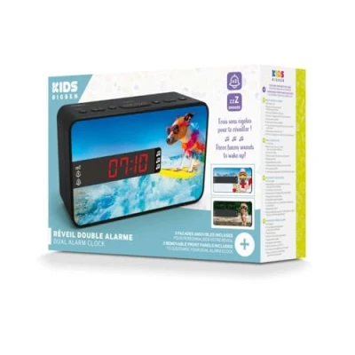 Image de Bigben Interactive Réveil Double Alarme Affichage LED Via 3 Buzzers Fonction Sleep, Snooze