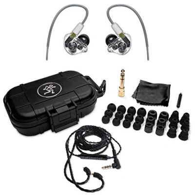 Image de Mackie MP 320 Écouteurs intra auriculaires (retours in ear ou IEM) professionnels avec isolation sonore et trois haut parleurs dynamiques