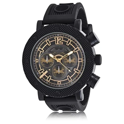 Image de Accutime Montre analogique Batman Symboles Noir, Noir , taille unique, Sangle