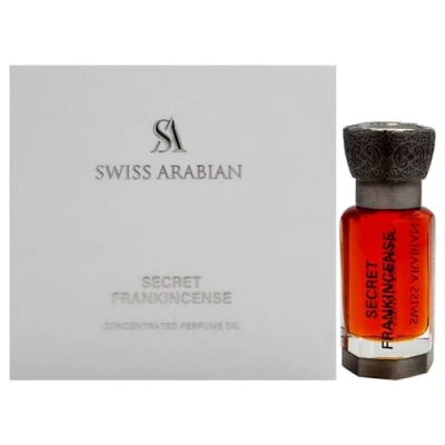Image de Swiss Arabian Secret Frankincense Concentrated Perfume Oil Unisex 12ml Encens Majestueux avec Rose, Jasmin et Oud Une Aura Dorée Intemporelle