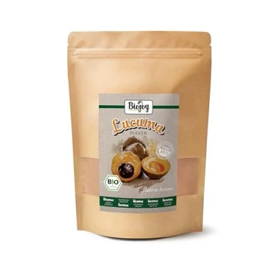 Image de Biojoy Lucuma en poudre BIO (500 g), Crue, naturelle et pure (Pouteria lucuma)