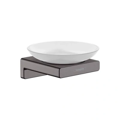 Image de hansgrohe AddStoris Porte savon, noir chromé brossé, 41746340
