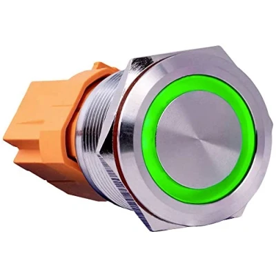 Image de Joy it Button22C 01 Interrupteur 250 V Vert (Ø x L) 24,80 mm 34,50 IP67, IK10 1
