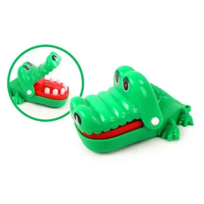Image de FLYPOP&#039;S Crocodile Mordeur Jeu de Société 038910 Couleurs Assorties Plastique Jouet Enfant Jeux à Plusieurs Famille 8 cm À Partir 3 Ans