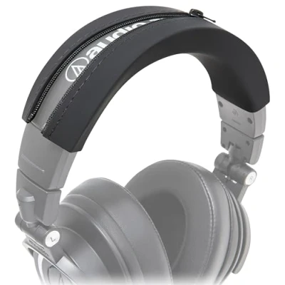 Image de WC BandZ ATH Bandeau amélioré pour Audio Technica M50X / M50XBT M50 M40X M40 M40FS M30X M30 M20X MSR7 par Wicked Cushions Black