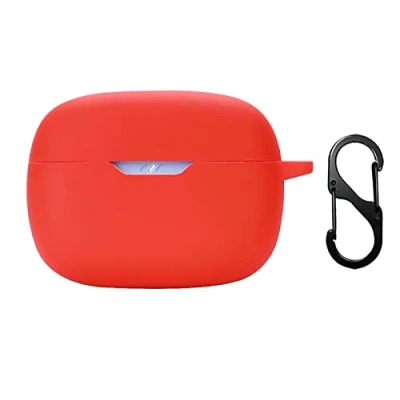 Image de GIOPUEY Étuis Compatible avec JBL Wave Beam/Beam 2, Coque Silicone, Poids léger, Antichoc, Portable Rouge
