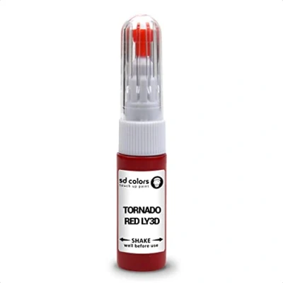 Image de SD COLORS Tornado LY3D Kit de réparation stylo retouche peinture Rouge 20 ML