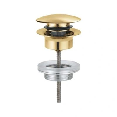 Image de GROHE Valve de vidange avec automatique 1 1/4&quot; push open, 4 x 10 12 cm, couleur chrome (référence : 65807GN0)