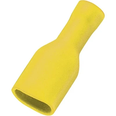 Image de TRU Components Cosse Clip 6.4 mm x 0.8 FDFD5.5 250 180 entièrement isolé Jaune 50 pc(s)