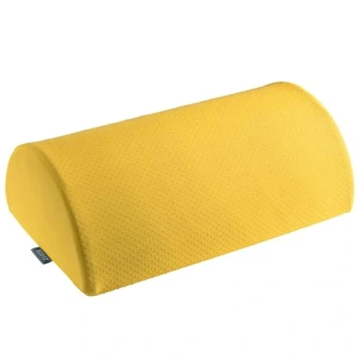 Image de Leitz Repose Pieds Ergonomique pour Bureau, Ajustable, Soulage les Douleurs aux Dos et Épaules, Fabriqué en Mousse avec Housse Tissu, Gamme Ergo Cosy, Jaune, 53710019