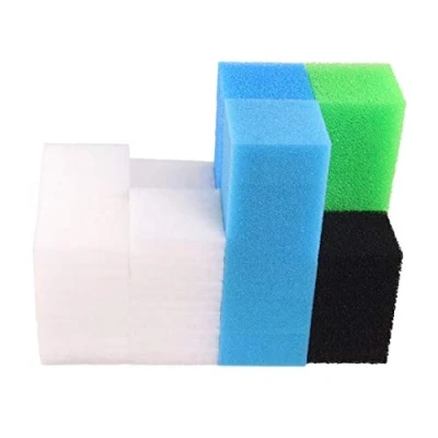 Image de INGVIEE Compatible Ensemble de Mousse Filtrante pour Juwel Compact/Bioflow 3.0 / M (6X Bleu Fin, 6X Gros, Vert Nitrax, au Charbon Actif, 50x Ouate Filtrante)