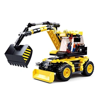 Image de Sluban Bagger Town Pelleteuse 2 en 1 196 pièces, M38 B0805, Multicolore