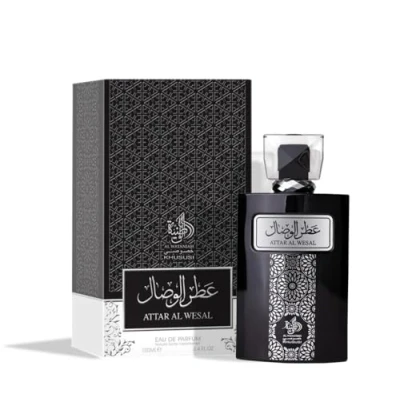 Image de Al Wataniah Attar Wesal Parfum oriental unisexe avec notes de bois et épices intense durable 100 ml