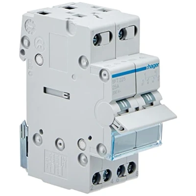 Image de Hager SFT225 Inverseur 2 pôles 25A, amont, I 0 II