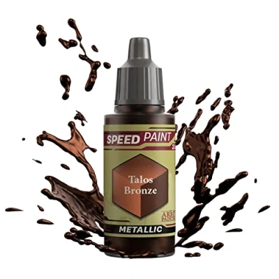 Image de The Army Painter Speedpaint Talos Bronze 2.0, Peinture Acrylique Unique 18ml Solution De à Une Couche Pour Figurines Comme Warhammer 40k et Dungeons and Dragons.