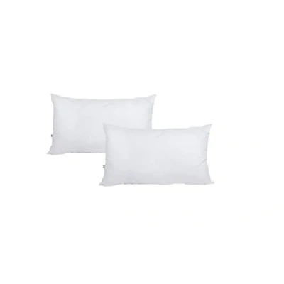 Image de GM Oreiller 40x80 Lot de 2 pour Le lit Housse d&#039;oreiller hypoallergénique et décorative Anti acariens rafraîchissante 100% Coton Frais. Fabriqué en Italie