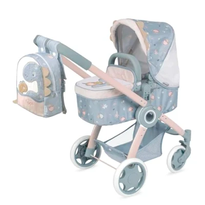 Image de Poussette DE Poupées CUEVAS Modèle Coco Pliable 3 en 1 Roues avant rotatives