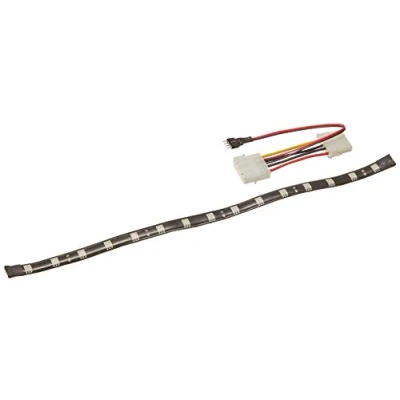 Image de SilverStone SST LS01R Ruban lumineux pour PC LED rouge brillant, 30cm, 15 LEDs