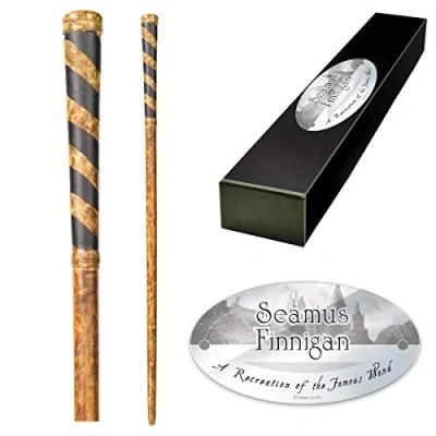 Image de The Noble Collection Seamus Finnigan Character Wand 13in (33cm) Wizarding World with Name Tag Harry Potter Film Set Movie Props Wands