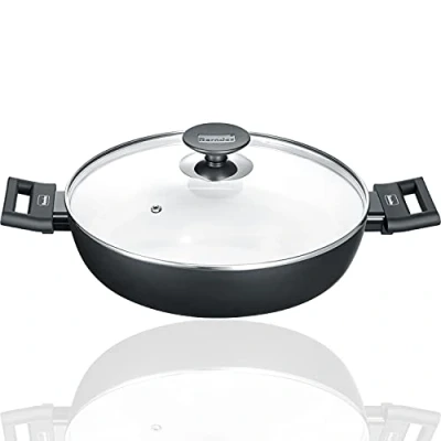 Image de Berndes 013365 Induction Smart Poêle en aluminium Noir/blanc 24 cm