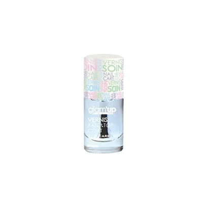 Image de Glam&#039;Up Paris Vernis Soins des Ongles Longue Tenue Application Facile Texture Gélifiée Séchage Rapide Tous Type d&#039;Ongles N302 Top Coat et Base