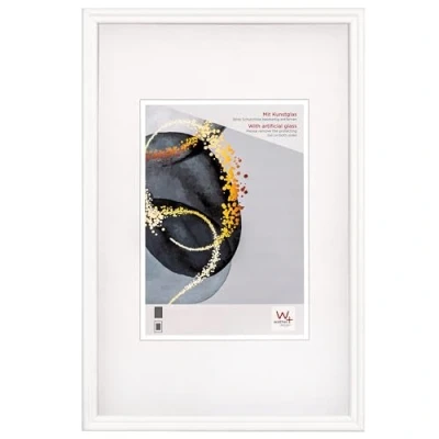 Image de walther design Select HSX015W Cadre Photo en Bois avec Verre Synthétique, 10 x 15 cm, Blanc