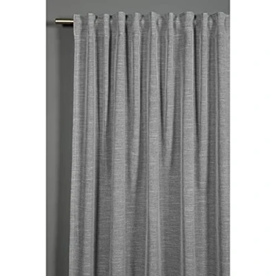 Image de GARDINIA Rideau à Passants Dissimulés et Galon Fronceur, Structure Unie, Translucide Opaque, Gris Argenté, 140 x 175 cm