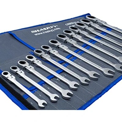 Image de Haskyy Jeu de 13 Clés à cliquet fourche 8 32 mm