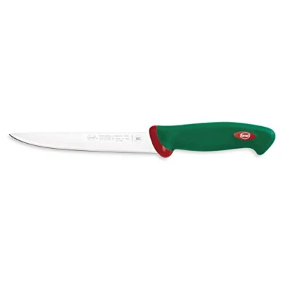Image de Sanelli Ligne Premana Professional,Couteau Filet Flexible Cm.18,Acier Inoxydable,Vert et Rouge,