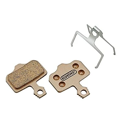 Image de ELVEDES 1 Paire Guide/XX/ X0/ Elixir Plaquettes de Freins métallic Velo/VTT/E Bike/Route pour Avid Guide/XX/X0/Elixir Mixte Adulte, Gold