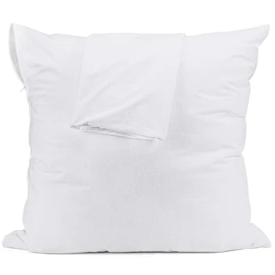 Image de Utopia Bedding Protège Oreiller Imperméable avec Fermeture Éclair, Housse d&#039;oreiller en éponge, Certifié Oeko TEX Taie (80 x 80 cm)