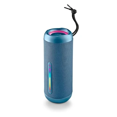 Image de NGS Roller Furia 2 Blue Enceinte sans Fil Compatible avec Bluetooth, Étanchéité IPX7, 30 W, True Wireless, USB, Autonomie de Batterie 9 Heures, Bleu