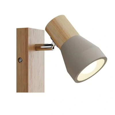 Image de Lindby Spot en béton Filiz à intensité variable (Scandinave) Gris e. a. pour Chambre coucher (1 lampe,à E14), Lampe encastrable, plafonnier, applique