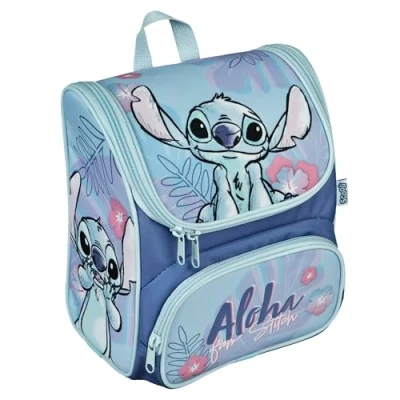 Image de Scooli CUTIE Sac d&#039;école maternelle Stitch Compartiment principal et poche frontale Bretelles dos rembourrés Idéal pour les enfants à partir de 3 ans