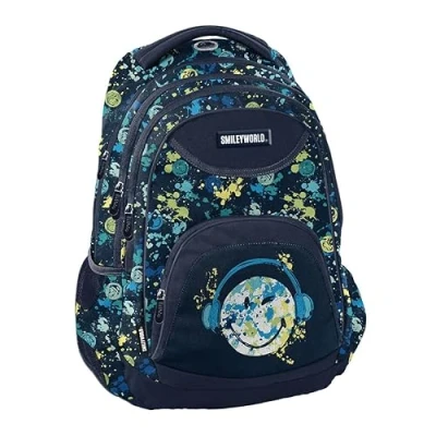 Image de PASO SM23LC 2708, Sac à dos scolaire SMILEY BeUniq, Multicolor