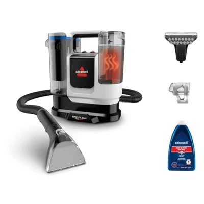 Image de BISSELL SpotClean ProHeat Advanced, Nettoyeur de tapis et d&#039;ameublement, Shampouineuse canapé compact multi surfaces,Moteur Puissant 1125W, Triple nettoyage pour les taches tenaces, Filaire, 3924N
