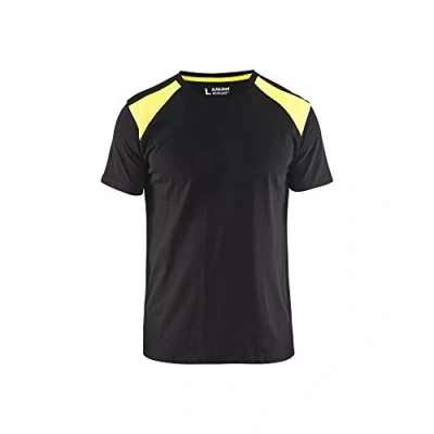 Image de Blaklader 33791042 T SHIRT, Noir/jaune, taille L