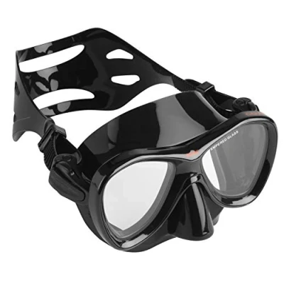 Image de SEAC Cove Masque pour la Pêche sous Marine et l&#039;Apnée en Silicone Hypoallergénique Noir, Standard