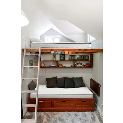 Image de IZTOSS Lot de 2 Matelas 140x190CM Epaisseur 16CM .Mousse A Mémoire pour Lit 140x190